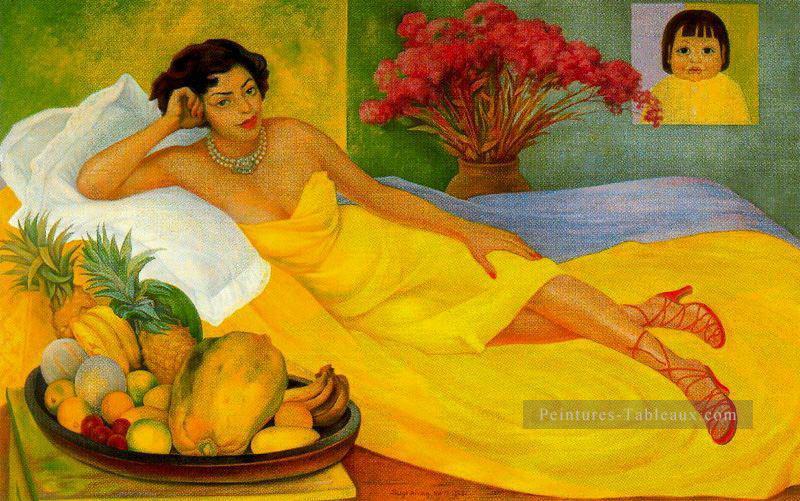 portrait de sona dona elena flores de carrillo 1953 Diego Rivera Peintures à l'huile